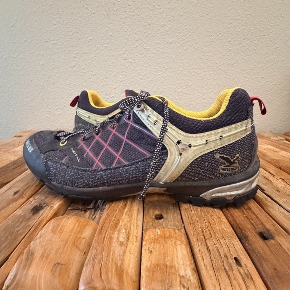 Salewa MS Firetail Hiking Approach Shoes Black Mangold Vibram Mens 12 63012-0907 - Picture 6 of 8